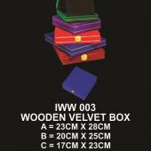 IWW 003 WOODEN VELVET BOX